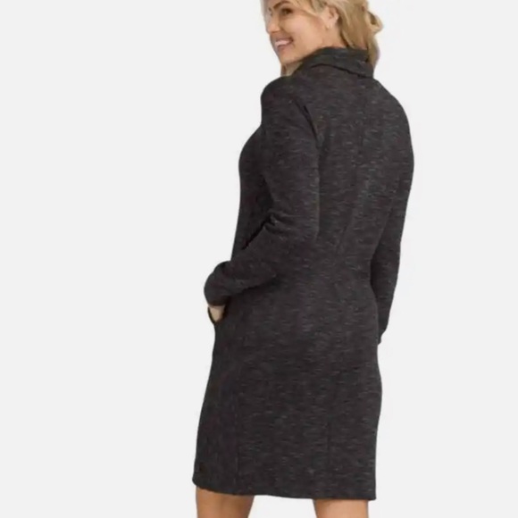 Prana merino blend sweatshirt dress charcoal grey size xs - Picture 8 of 15